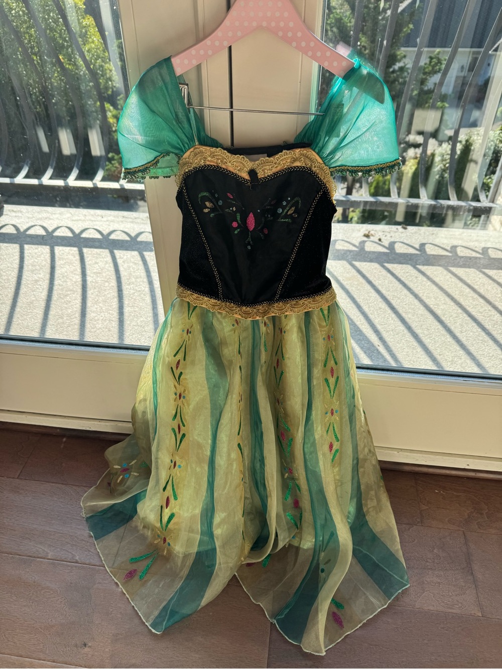 Disney Anna Princess Costume Dress with Cape! Halloween